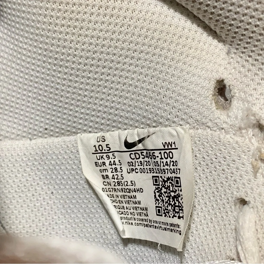 Nike Air high top white sneakers - Size 10.5